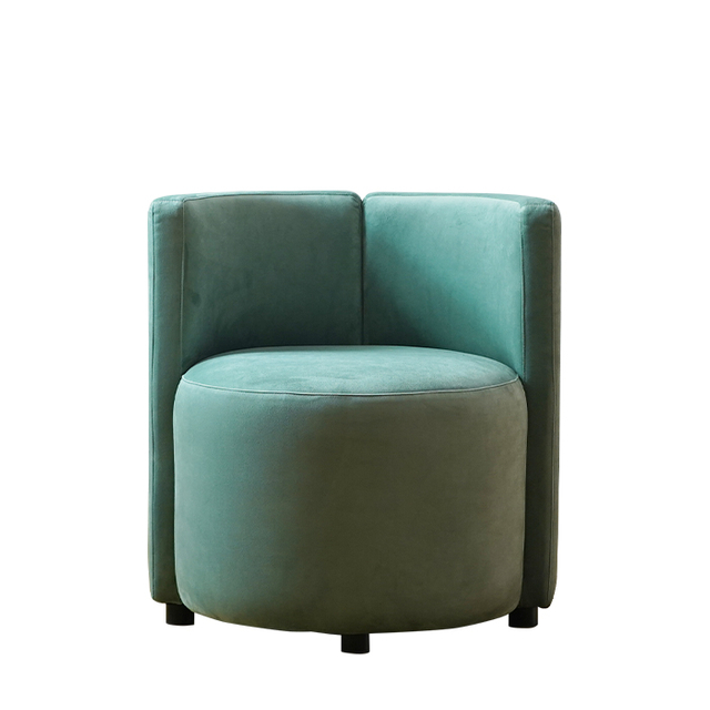 Moderni Velvet kaareva selkänoja Single Lounge Chair Nojatuoli