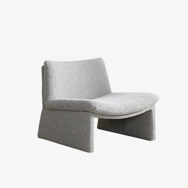 Italialainen verhoiltu neliönmuotoinen pehmeä tuoli, valkoinen 