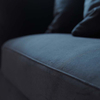 Moderni Black Velvet verhoiltu 3 istuttava olohuoneen sohva