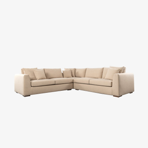 L-muotoinen poikkipintainen minimalistinen sohva