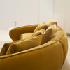 Golden Chenille Fabric Modulaarinen poikkipintainen sohva olohuoneen sisähuonekalusarjoihin