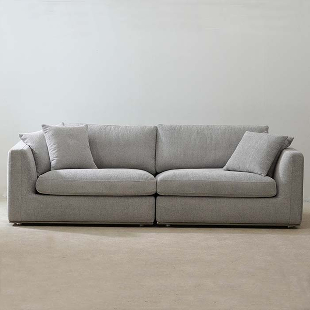 Moderni verhoiltu 3 istuttava osio sohva olohuone