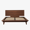 Moderni ylellinen Walnut Platform -sänky 