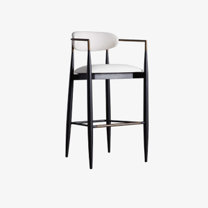 Elegant Alloy Frame Home White Metal Barstools syöttötuoli 