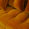 Moderni Orange Velvet Loveseat sohva 3 istuttava olohuoneen kalusteet