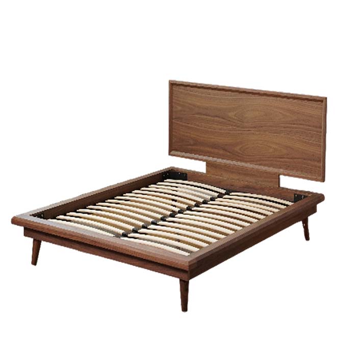 Moderni ylellinen Walnut Platform -sänky 