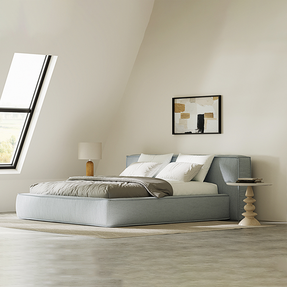 Moderni minimalistinen king-size-vuodekehys 