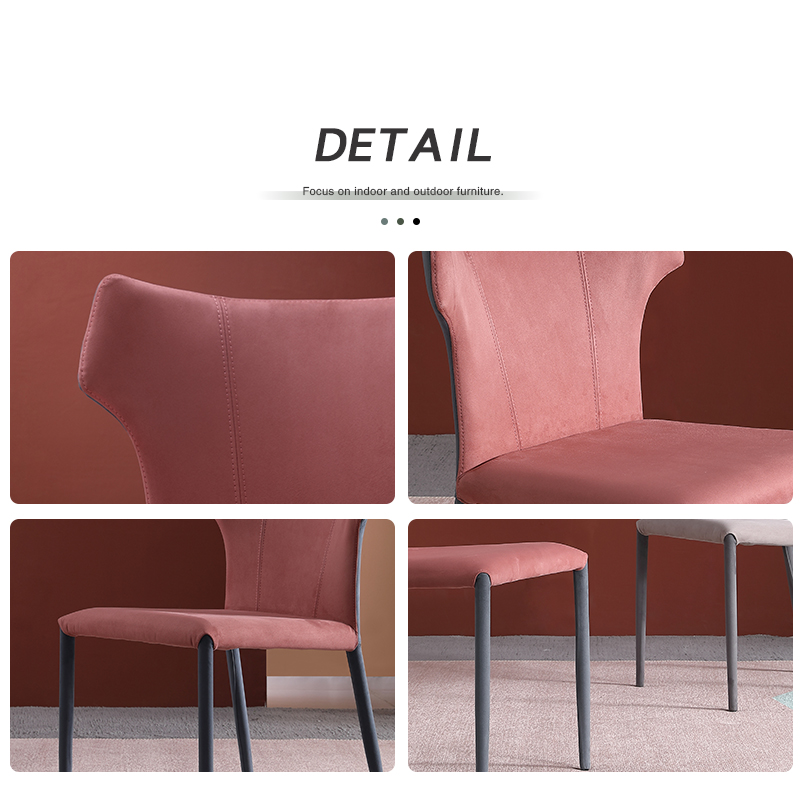 ruokap&ouml;yd&auml;n tuoli vaaleanpunainen