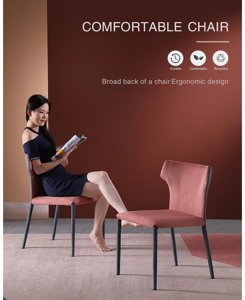 pinkki pehmustettu ruokatuoli