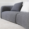 Moderni kaareva sohva Olohuone White Velvet Poikkipintainen Boucle Kangas odottaa Creative Curve Sohvasetti Talon kauneussalonkihuoneistoon