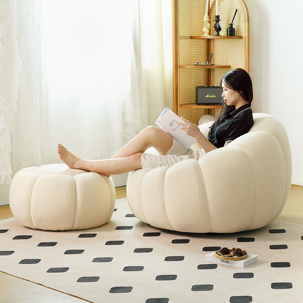 Pumpkin Lazy kääntyvä sohvatuoli Nordic Cloud Cute Chair
