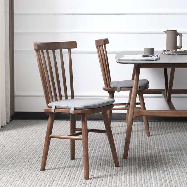 Walnut ruokapöydän tuoli Moderni tanskalainen ruokapöydän tuoli