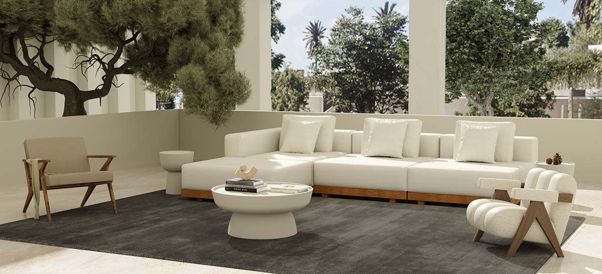 k&auml;sintehtyj&auml; puutarhakalusteita