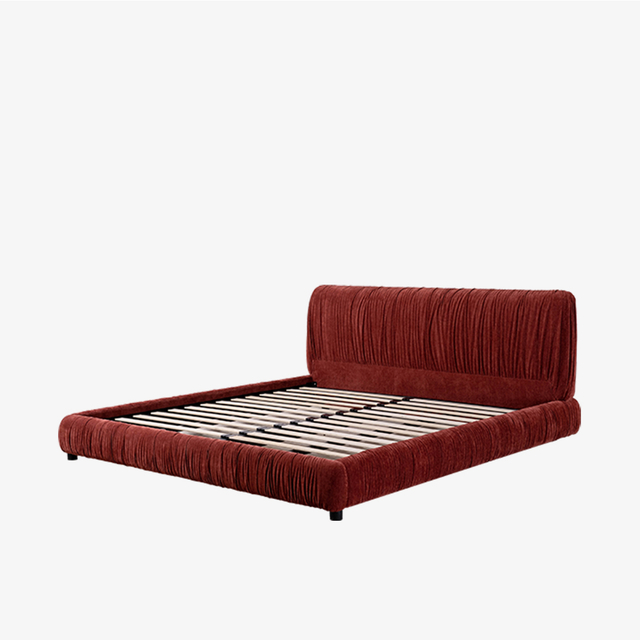 Moderni Velvet King Bed Frame -pehmustettu alustasänky