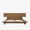 Moderni Walnut Platform -queen-size-vuode