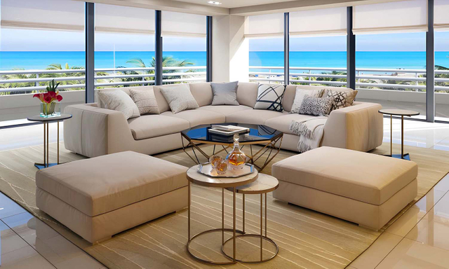 Olohuoneen kulmasohva, poikkipintainen kangassohva